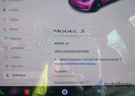 2020 Tesla Model 3 Standard Range Plus Rear-Wheel Drive/Standard Range Rear-Wheel Drive из США, поврежденный, VIN 5YJ3E1EA2LF633689